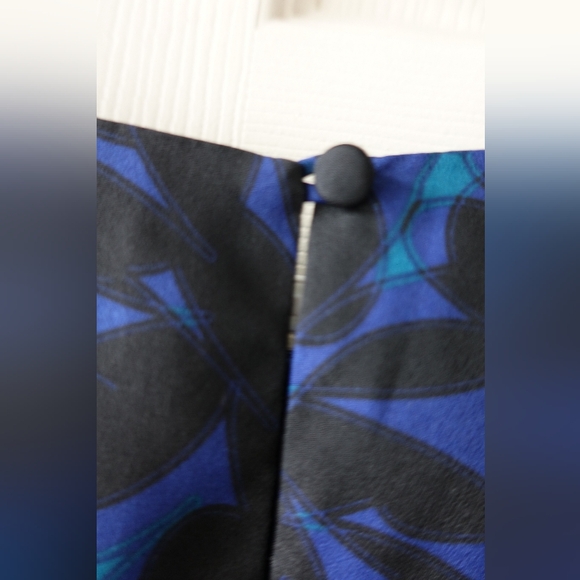 J. Crew Blue and Teal Patterned Long-Sleeve Shift Dress - Picture 5 of 7